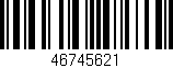 Código de barras (EAN, GTIN, SKU, ISBN): '46745621'