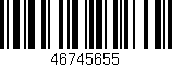 Código de barras (EAN, GTIN, SKU, ISBN): '46745655'