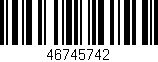 Código de barras (EAN, GTIN, SKU, ISBN): '46745742'