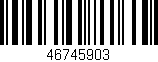 Código de barras (EAN, GTIN, SKU, ISBN): '46745903'
