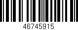 Código de barras (EAN, GTIN, SKU, ISBN): '46745915'