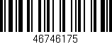 Código de barras (EAN, GTIN, SKU, ISBN): '46746175'