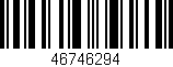 Código de barras (EAN, GTIN, SKU, ISBN): '46746294'