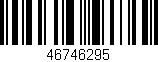 Código de barras (EAN, GTIN, SKU, ISBN): '46746295'