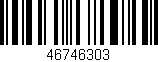 Código de barras (EAN, GTIN, SKU, ISBN): '46746303'