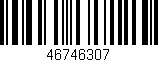 Código de barras (EAN, GTIN, SKU, ISBN): '46746307'