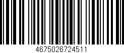 Código de barras (EAN, GTIN, SKU, ISBN): '4675026724511'
