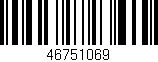 Código de barras (EAN, GTIN, SKU, ISBN): '46751069'