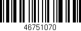 Código de barras (EAN, GTIN, SKU, ISBN): '46751070'