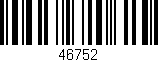 Código de barras (EAN, GTIN, SKU, ISBN): '46752'