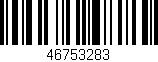 Código de barras (EAN, GTIN, SKU, ISBN): '46753283'