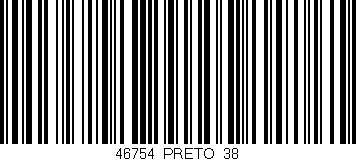 Código de barras (EAN, GTIN, SKU, ISBN): '46754/PRETO_38'