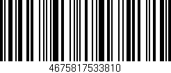 Código de barras (EAN, GTIN, SKU, ISBN): '4675817533810'
