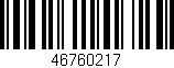 Código de barras (EAN, GTIN, SKU, ISBN): '46760217'
