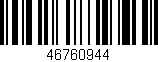 Código de barras (EAN, GTIN, SKU, ISBN): '46760944'