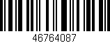 Código de barras (EAN, GTIN, SKU, ISBN): '46764087'