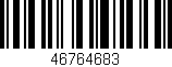 Código de barras (EAN, GTIN, SKU, ISBN): '46764683'