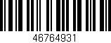 Código de barras (EAN, GTIN, SKU, ISBN): '46764931'