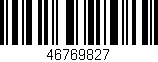 Código de barras (EAN, GTIN, SKU, ISBN): '46769827'