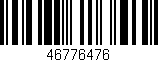 Código de barras (EAN, GTIN, SKU, ISBN): '46776476'