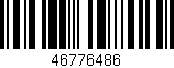 Código de barras (EAN, GTIN, SKU, ISBN): '46776486'