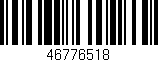 Código de barras (EAN, GTIN, SKU, ISBN): '46776518'
