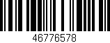 Código de barras (EAN, GTIN, SKU, ISBN): '46776578'
