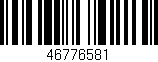 Código de barras (EAN, GTIN, SKU, ISBN): '46776581'