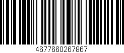 Código de barras (EAN, GTIN, SKU, ISBN): '4677660267867'
