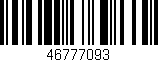 Código de barras (EAN, GTIN, SKU, ISBN): '46777093'