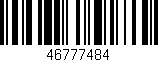 Código de barras (EAN, GTIN, SKU, ISBN): '46777484'