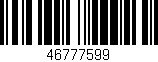 Código de barras (EAN, GTIN, SKU, ISBN): '46777599'