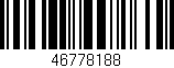Código de barras (EAN, GTIN, SKU, ISBN): '46778188'