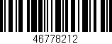 Código de barras (EAN, GTIN, SKU, ISBN): '46778212'
