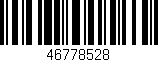 Código de barras (EAN, GTIN, SKU, ISBN): '46778528'