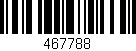 Código de barras (EAN, GTIN, SKU, ISBN): '467788'