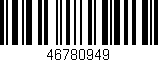 Código de barras (EAN, GTIN, SKU, ISBN): '46780949'