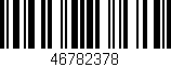 Código de barras (EAN, GTIN, SKU, ISBN): '46782378'