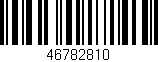 Código de barras (EAN, GTIN, SKU, ISBN): '46782810'