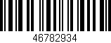 Código de barras (EAN, GTIN, SKU, ISBN): '46782934'