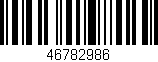 Código de barras (EAN, GTIN, SKU, ISBN): '46782986'