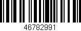 Código de barras (EAN, GTIN, SKU, ISBN): '46782991'