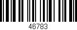 Código de barras (EAN, GTIN, SKU, ISBN): '46783'