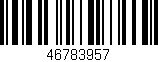 Código de barras (EAN, GTIN, SKU, ISBN): '46783957'
