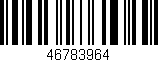 Código de barras (EAN, GTIN, SKU, ISBN): '46783964'