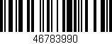 Código de barras (EAN, GTIN, SKU, ISBN): '46783990'