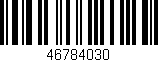 Código de barras (EAN, GTIN, SKU, ISBN): '46784030'