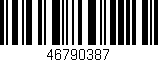 Código de barras (EAN, GTIN, SKU, ISBN): '46790387'