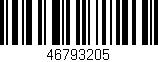 Código de barras (EAN, GTIN, SKU, ISBN): '46793205'