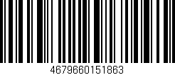 Código de barras (EAN, GTIN, SKU, ISBN): '4679660151863'